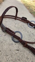 gunmetal antique metal ring bridle metal ring breast collar irvine tack weaver leather breast collar metal ring set (20)