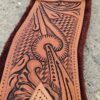 hand tooled elather roper cinch western girth frleece cinch heavy duty roper fleece cinch for western hrose (1)