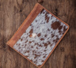 leather cowhide binder western notebook cover horse paper folder western cowhide hair on portfolio business professional office stuff western (21)