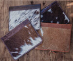leather cowhide binder western notebook cover horse paper folder western cowhide hair on portfolio business professional office stuff western (7)
