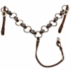 metal ring breast coll silver ring bridle western horse tack ranch hand headstall silver rose (14)