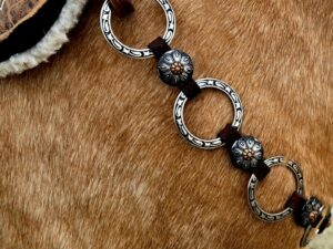 metal ring breast collar western breast collar concho breast collar metal ring headstall western bridle with rings (1)