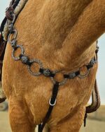 metal ring breast collar western breast collar concho breast collar metal ring headstall western bridle with rings (13)