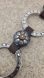 metal ring breast collar western breast collar concho breast collar metal ring headstall western bridle with rings (3)