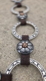 metal ring breast collar western breast collar concho breast collar metal ring headstall western bridle with rings (4)