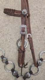 metal ring breast collar western breast collar concho breast collar metal ring headstall western bridle with rings (6)