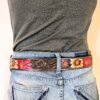 Leather Belt - Prairie Bloom Western Belt