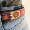 Leather Belt - Prairie Bloom Western Belt - view 2