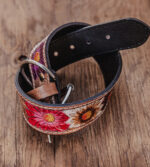 western dog collar sunflower dog collars leather dog collars (1)