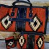 Cayenne Leather Wallet - Western Saddle Blanket Wallet - view 6