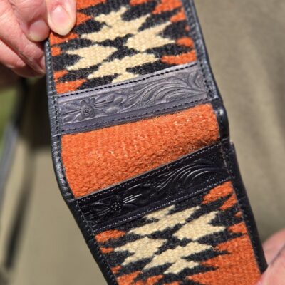 western duffel bags leather travel bag burnt orange black leather wallet western purse (11)