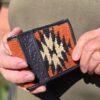 Cayenne Leather Wallet - Western Saddle Blanket Wallet - view 4