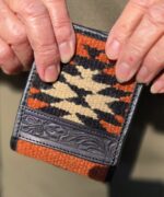 western duffel bags leather travel bag burnt orange black leather wallet western purse (9)