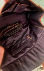 Leather carry all duffel bag briefcase work bag, gym bag, leather hand tooled western bag (11)