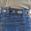 Western Beaded Belt - Leather Belt - Blue Mesa - view 4