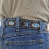 Western Beaded Belt - Leather Belt - Blue Mesa
