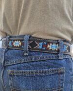 western beaded belts . leather belts with beading (11)