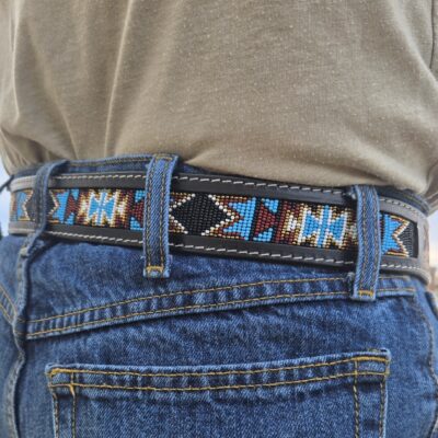 western beaded belts . leather belts with beading (11)