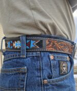 western beaded belts . leather belts with beading (12)
