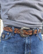 western beaded belts . leather belts with beading (13)