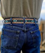 western beaded belts . leather belts with beading (2)