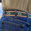 Western Beaded Belt - Leather Belt - Ironwood - view 5