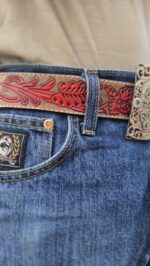 western beaded belts . leather belts with beading (6)