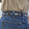 Western Beaded Belt - Leather Belt - Blue Mesa - view 6