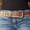 Western Beaded Belt - Leather Belt - Desert Diamond - view 7