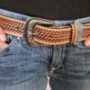 Western Beaded Belt - Leather Belt - Desert Diamond - view 3