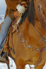 rose gold browband metal ring breast collar and bridle headstall metal rings (7)