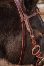 western bridle leather headstall for horses western horse tack ranch hand (1)