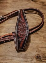 western bridle leather headstall for horses western horse tack ranch hand (20)