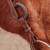 Twisted Iron - Gunmetal Antique Ring Browband Headstall - view 4