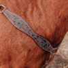 western bridle leather headstall for horses western horse tack ranch hand (36)