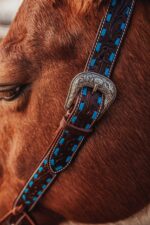 western bridle leather headstall for horses western horse tack ranch hand (41)