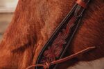 western bridle leather headstall for horses western horse tack ranch hand (7)