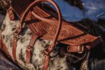 western diaper bags, duffel bags cowhide and leather travel bags ranch hand (12)