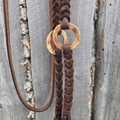 Twisted Iron- Rose Gold Metal Ring Reins