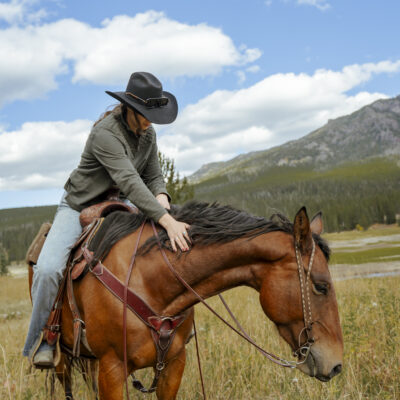 chocolate roughout headstall with white buckstitch ranch hand (1)