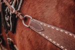 western horse tack ranch hand. headstall bridle breast collar metal ring reins (52)