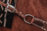 western horse tack ranch hand. headstall bridle breast collar metal ring reins (54)