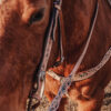 Turquoise Breeze - Weighted Leather Split Reins - view 6