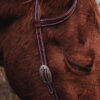 Cowpuncher Sliding One Ear Headstall With Tooling
