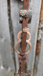 vmetal ring bridle western headstall with metal rings handmade leather bridle horse tack set ranch hand handmade (10)