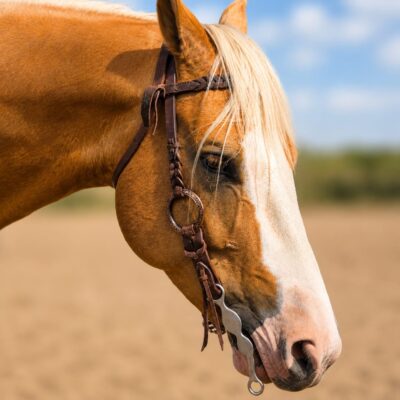 metal ring western bridle headstall ranch hand