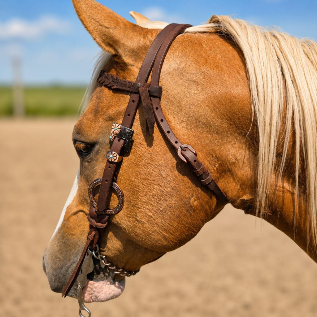 Metal Ring Headstall & Breast Collar Guide | Twisted Iron Tack 18 metal ring western bridle headstall ranch hand