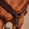 Rough Rider Breast Collar - Roughout Leather - view 8