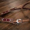 Apache Red - Beaded Browband Bridle - view 5