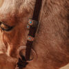 Twisted Iron - Copper Mesa One Ear Headstall with Rose Gold Metal Rings - view 6